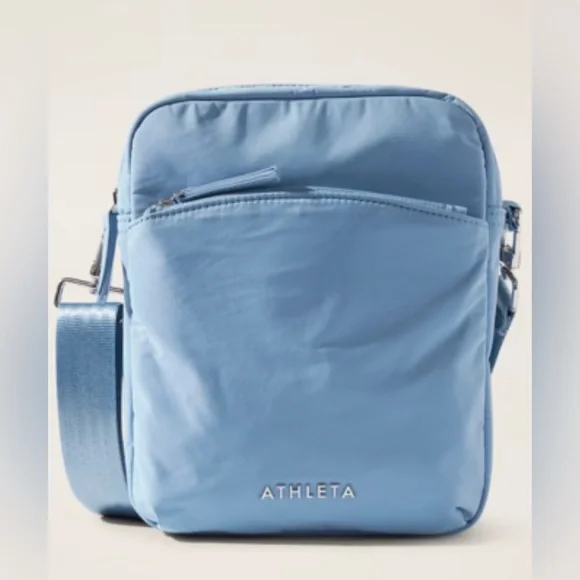Athleta Light Blue Crossbody Bag - Picture 1 of 12